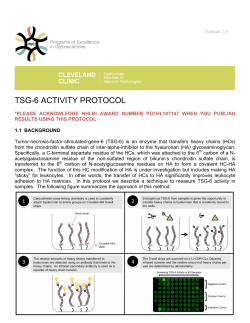 TSG-6 Activity Protocol