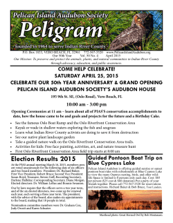 April - Pelican Island Audubon Society