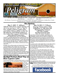 May Peligram - Pelican Island Audubon Society