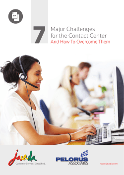 Seven Major Contact Center Challenges
