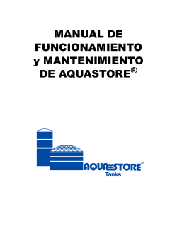 manual de funcionamiento y mantenimiento de aquastore