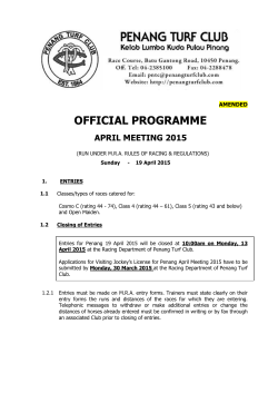 official programme april meeting 2015