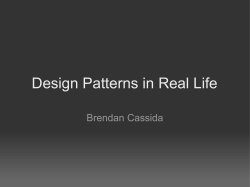 Design Patterns in Real Life