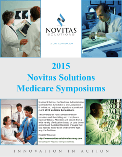 Jurisdiction L 2015 Medicare Symposium Brochure