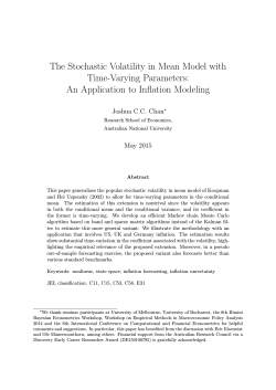 The Stochastic Volatility in Mean Model with Time