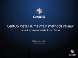 CentOS 0.1 - People of CentOS