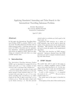 Applying Simulated Annealing and Tabu Search to the Intermittent