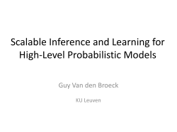 Scalable Inference and Learning for High