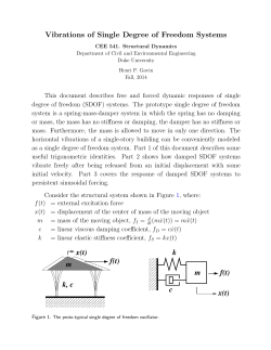 Vibration of single-degree-of-freedom systems