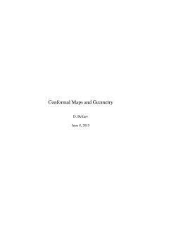 Conformal Maps and Geometry
