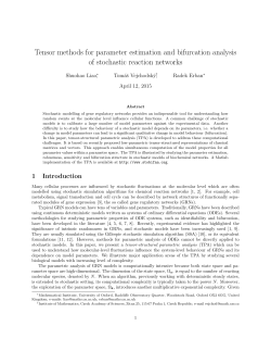 Tensor methods for parameter estimation and bifurcation
