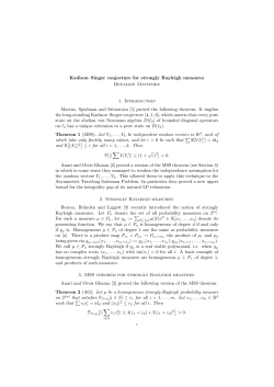 KadisonâSinger conjecture for strongly Rayleigh measures