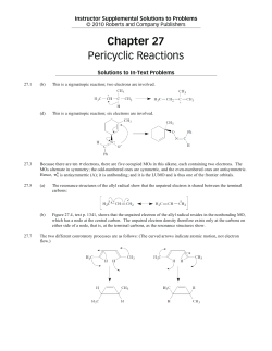 Chapter 27 Pericyclic Reactions - Welcome to people.pharmacy