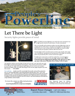 Let There be Light - People`s Electric Cooperative