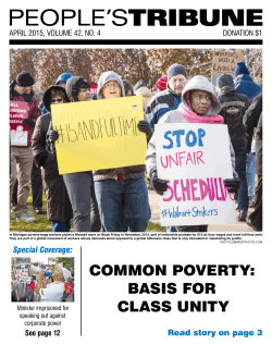 COMMON POVERTY: BASIS FOR CLASS UNITY