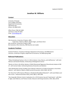 Jonathan W. Williams - University of Georgia