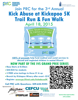 Kick Abuse at Kickapoo 5K Trail Run & Fun Walk