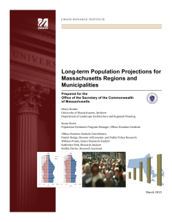 Long-term Population Projections for Massachusetts Regions and