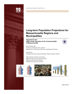 Long-term Population Projections for Massachusetts Regions and