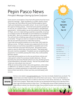 Pepin Pasco News - Pepin Academies