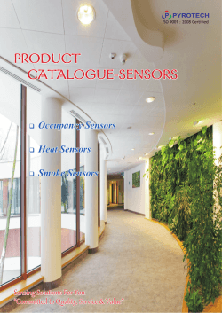 PRODUCT CATALOGUE-SENSORS - Pyrotech Electronics Udaipur