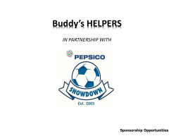Buddy`s HELPERS Day Partnership Opportunities