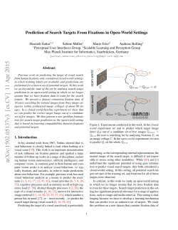 Prediction of Search Targets From Fixations in Open