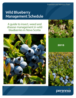 2015 Wild Blueberry Pest Guide
