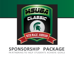 SPONSORSHIP PACKAGE - Perfect Golf Event