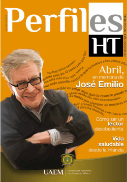 editoriales - Perfiles HT - Universidad AutÃ³noma del Estado de MÃ©xico