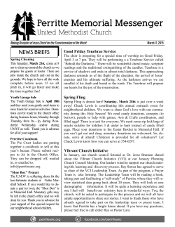 Perritte Newsletter 03 17 2015 - Perritte Memorial United Methodist