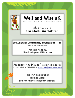 Well and Wise 5K flyer