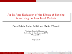 An Ex Ante Evaluation of the Effects of Banning Advertising on Junk