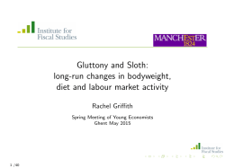Gluttony and Sloth: long-run changes in bodyweight, diet and labour