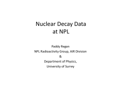 Nuclear Decay Data