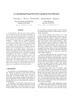 A Convolutional Neural Network Cascade for Face Detection