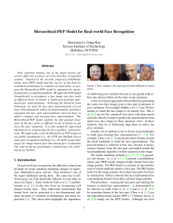 Hierarchical-PEP Model for Real-world Face Recognition