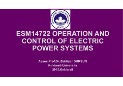esm14722 operation and control of electric power systems
