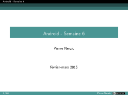 Android - Semaine 6