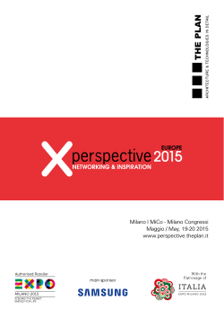 programma dettagliato - Perspective 2015 / materiale fotografico