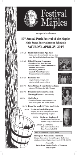 Maple Festival Flyer2015Final - Perth & District Chamber of