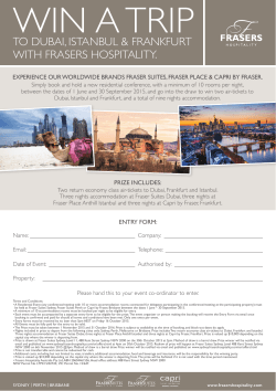 WIN A TRIP - Fraser Suites Perth