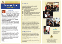 Strategic Plan - Perth Modernian Society