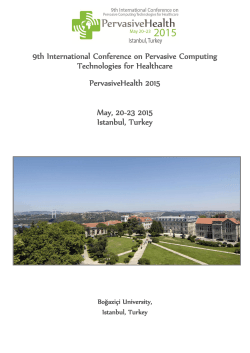 9th International Conference on Pervasive Computing Technologies
