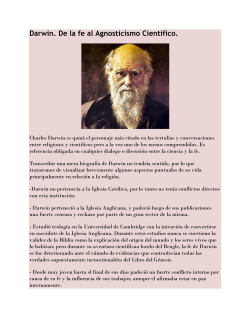 Gnosticismo de Darwin y el ateÃ­smo