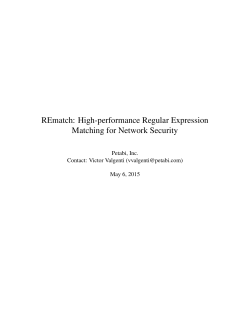 REmatch: High-performance Regular Expression Matching for