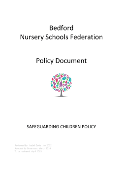 Safeguarding - Peter Pan Teaching School Alliance