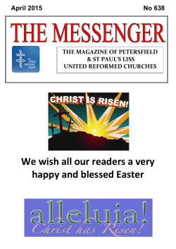We wish all our readers a very happy and blessed Easter