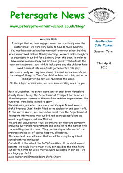 newsletter 23.4.15 - Petersgate Infant School