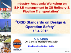 SK Nandy-OISD standards